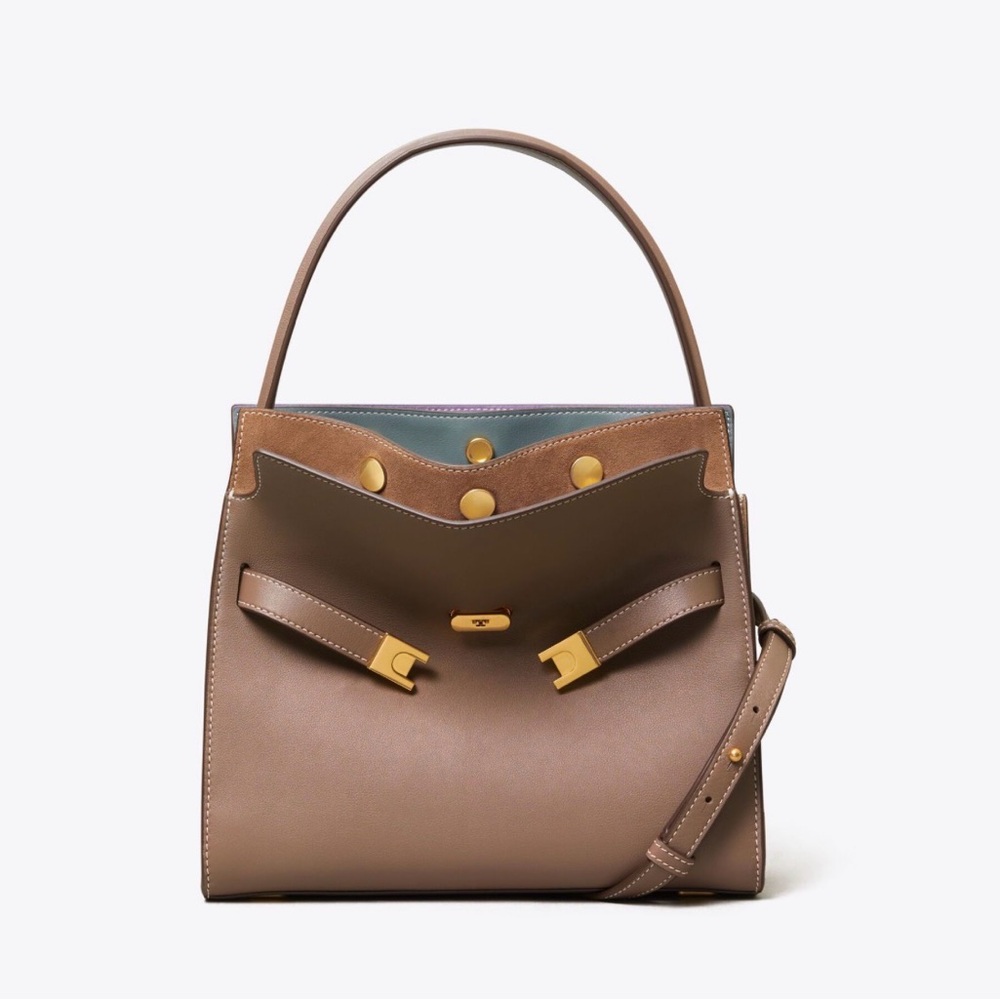 Tory Burch Lee Radziwill Shoulder Bag in Clam Shell